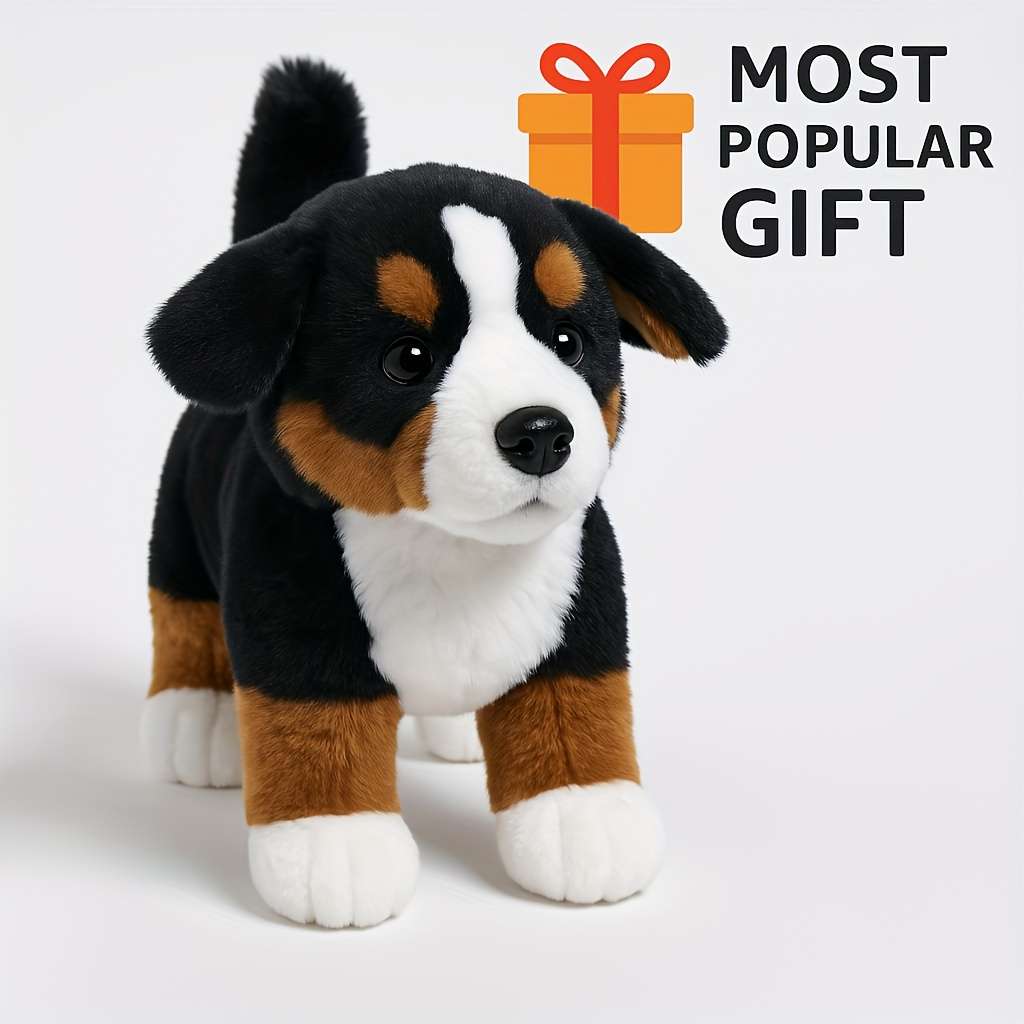 Plush Toys Style 24.89Cm Bernese Mountain Dog Standing