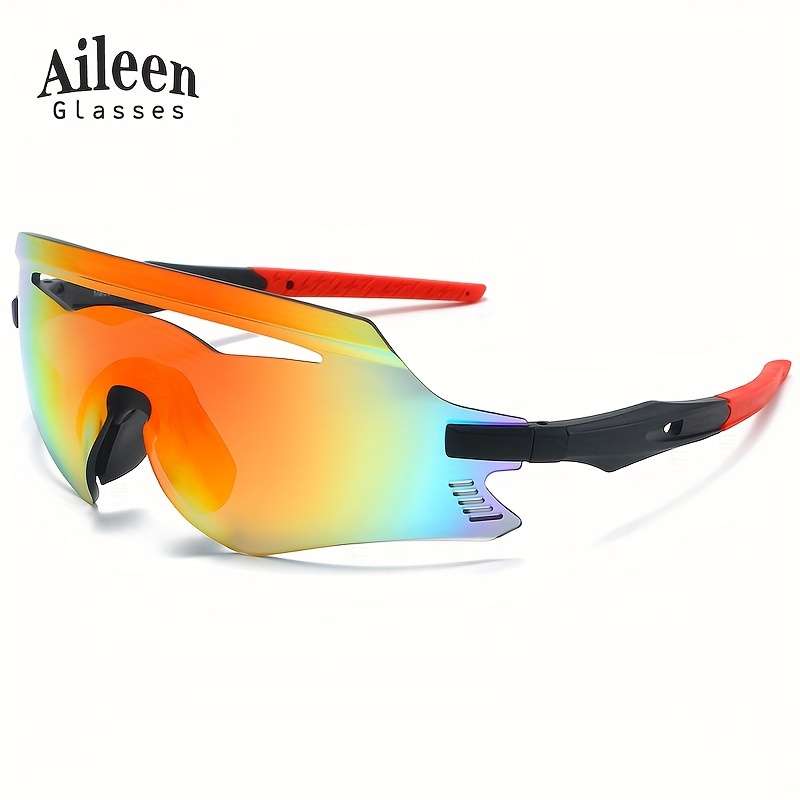 Cycling Glasses Color Dark Blue Frame Ice Blue Lens