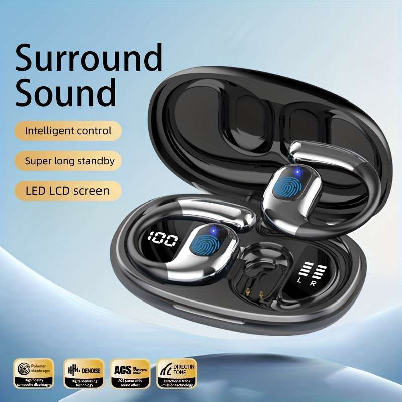 Rechargeable Wireless Earbuds Headphones Headset