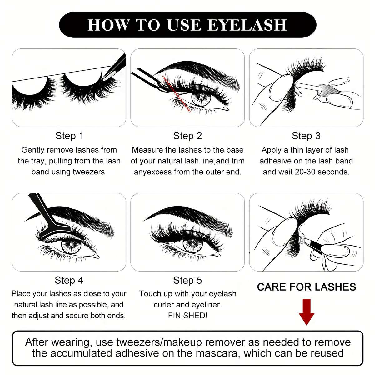 False Eyelashes Quantity Xh 10Pink 2
