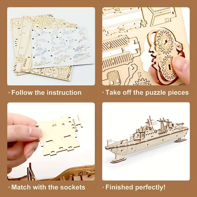 3D Jigsaw Puzzle Model Ship Items 1Pcs Wooden Ship Model