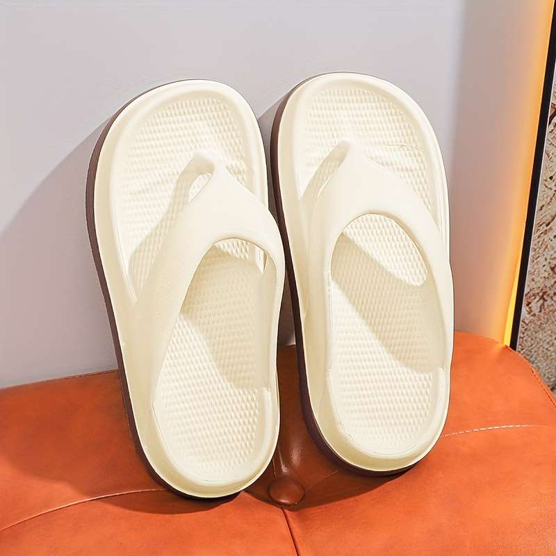 Ladies Summer Flip Flops White Uk 7.5-8