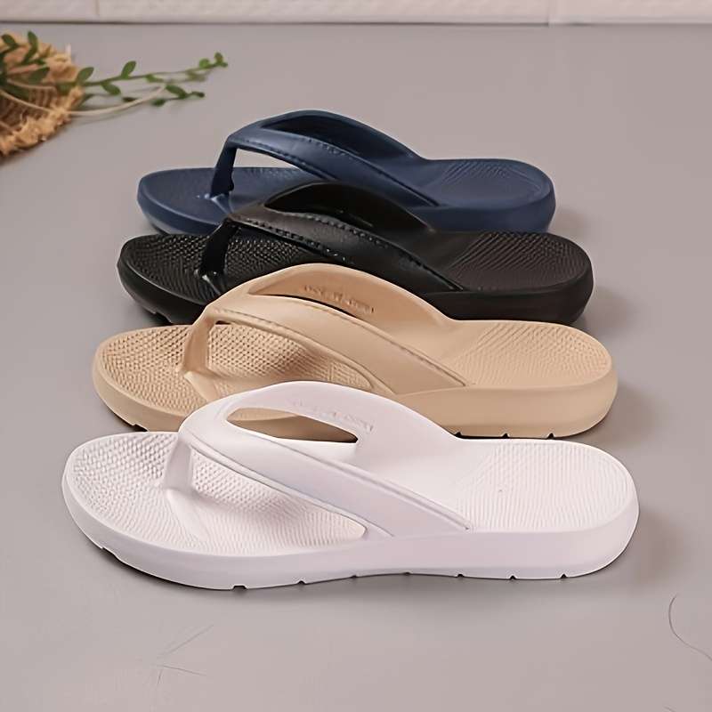 Ladies Summer Flip Flops White Uk 4.5-5