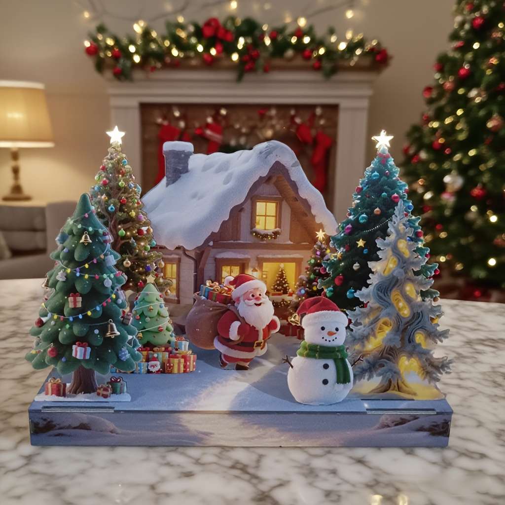 Building Toy Architectural Model Toy Set Model Christmas Ornaments