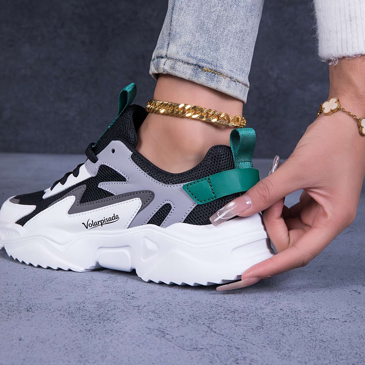 Sneakers Color White Sizeuk 7.5