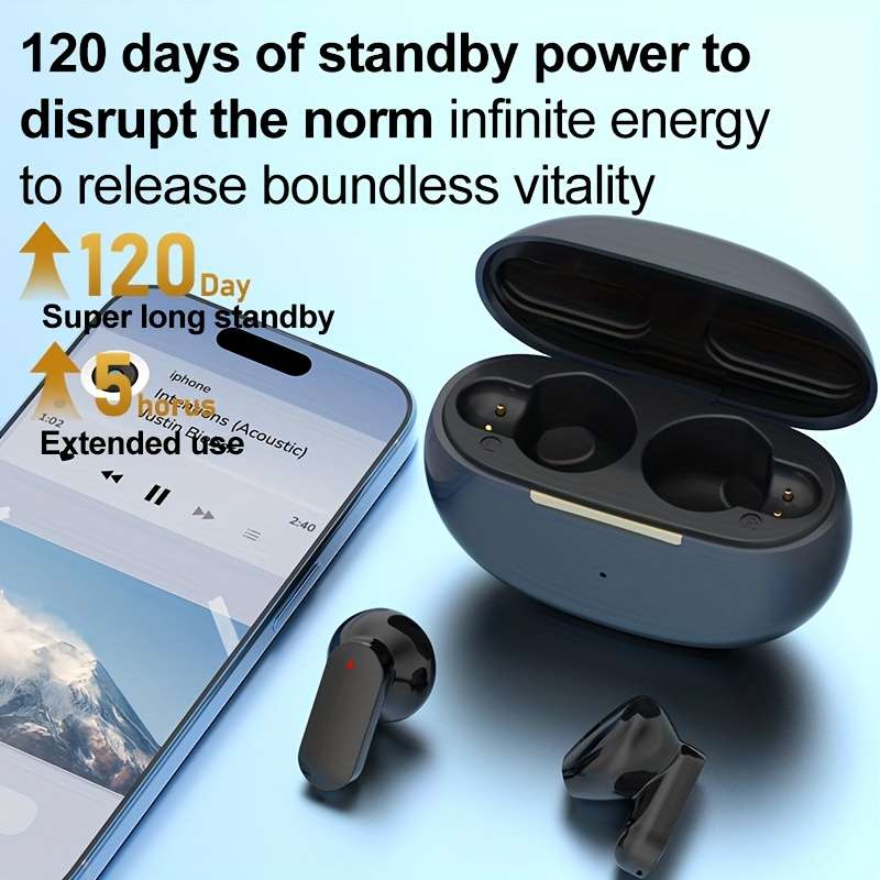 Rechargeable Wireless Earbuds Headphones Headset