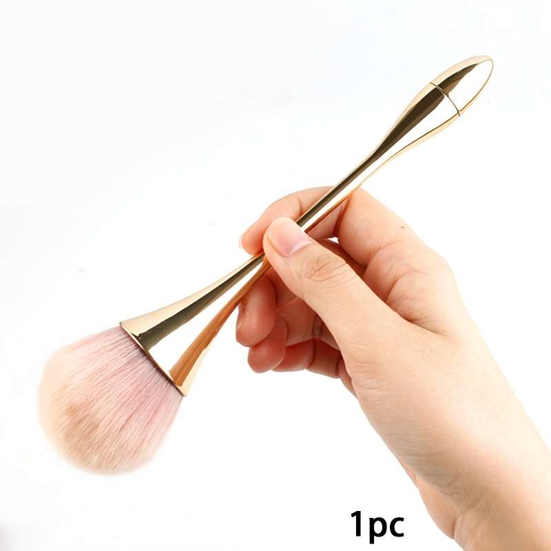 Makeup Brush Set Color Rose Golden  Golden 2Pcs