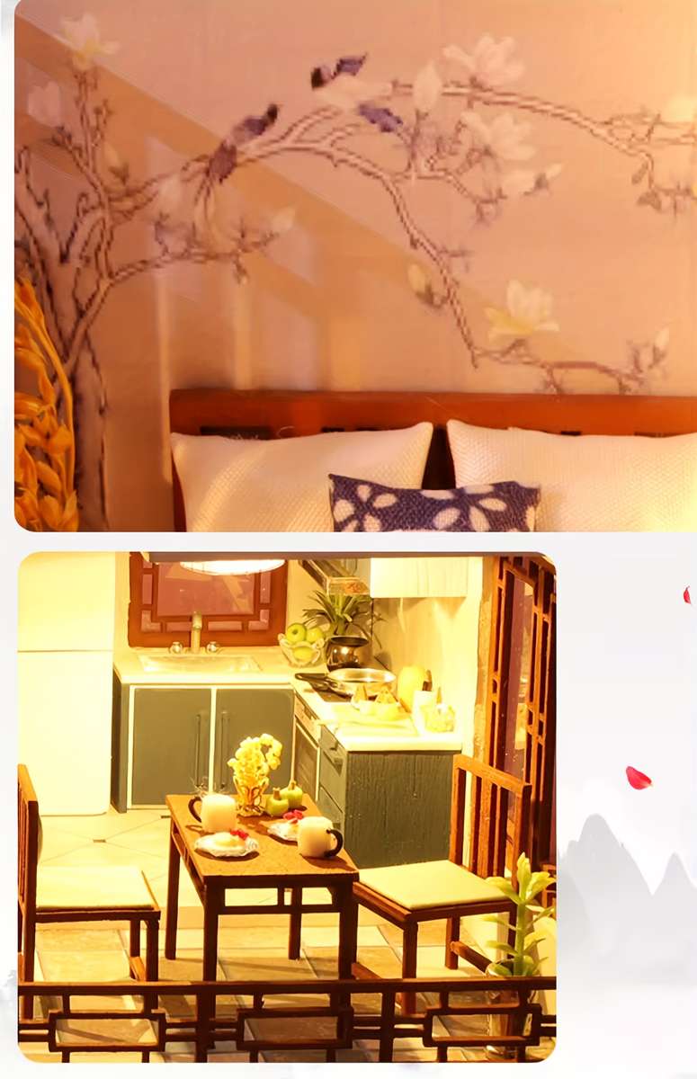 Building Toy Architectural Model Toy Set Style Quiet Good Time