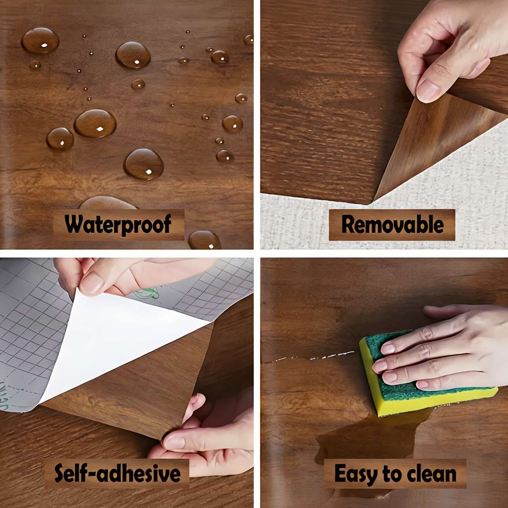 Self Adhesive Floor Stickers Ym 30Cm*300Cm 11.81Inch*118.1Inc