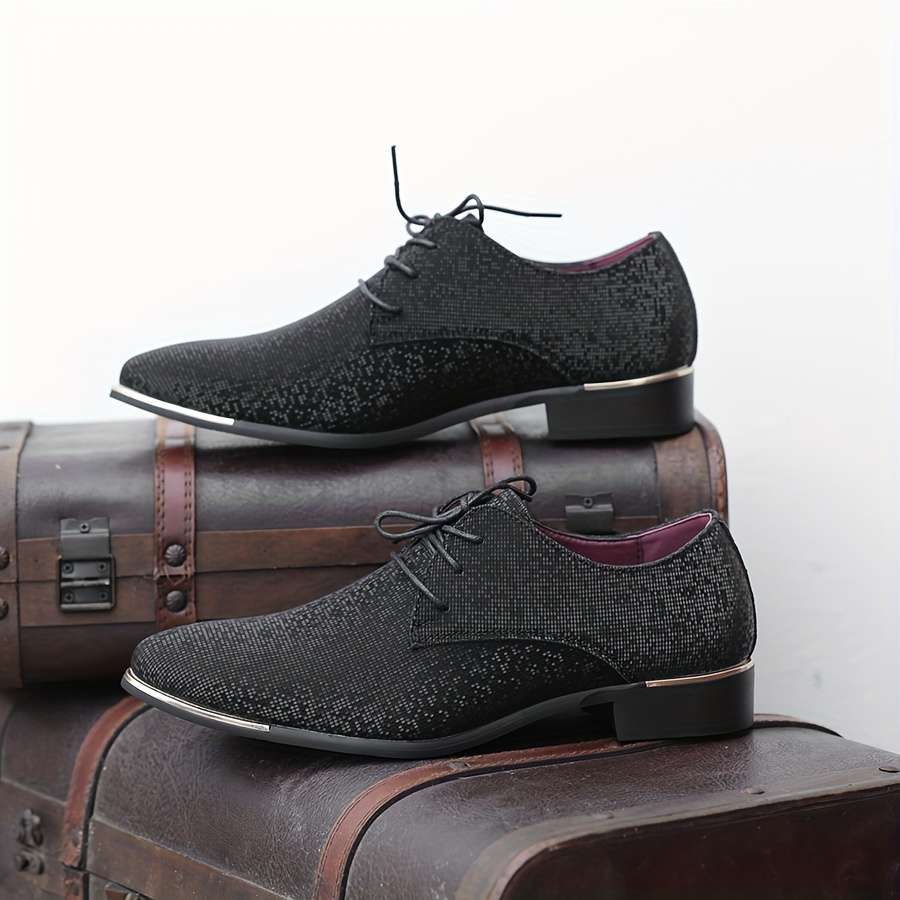 Mens Leather Shoes Color Black Sizeuk 8