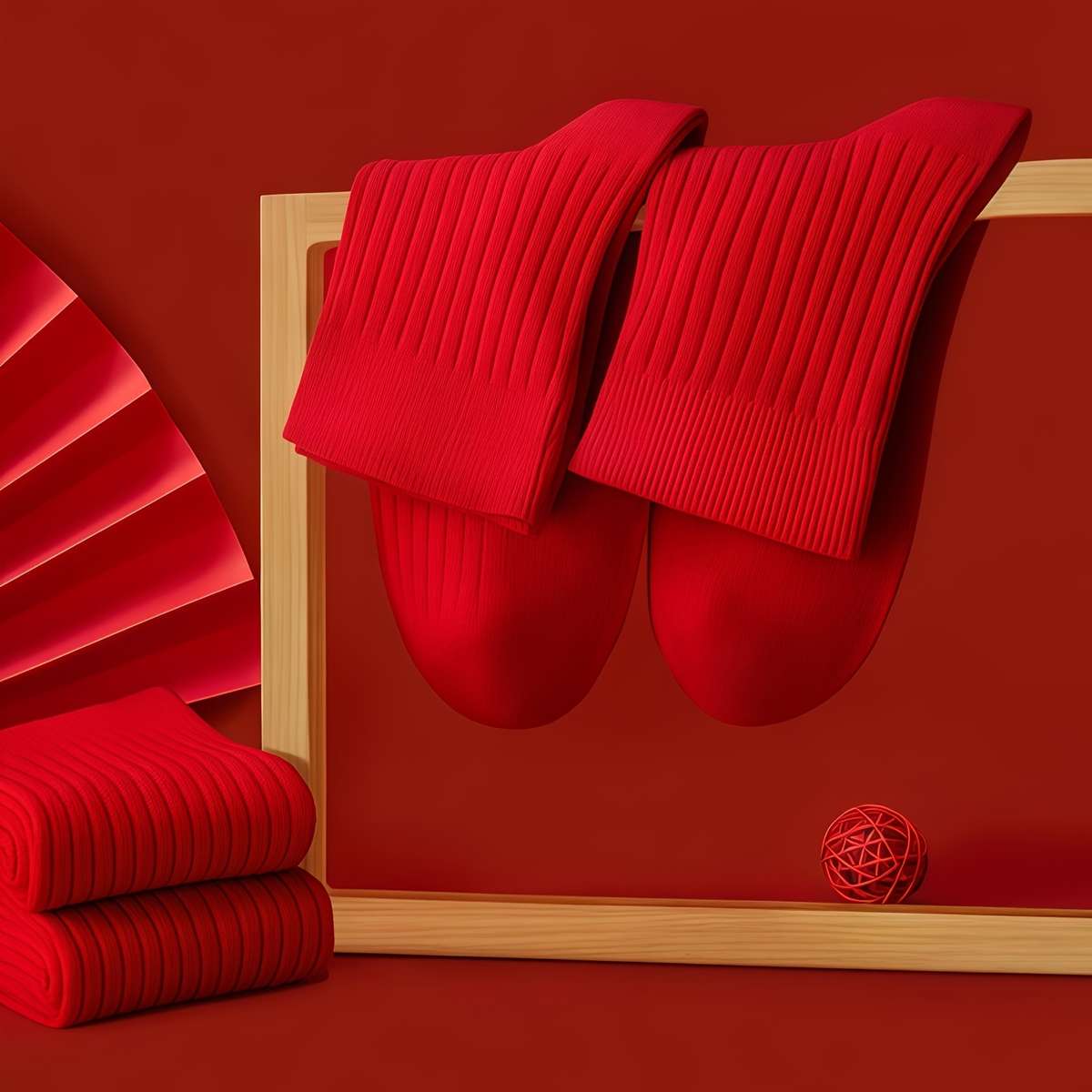 Women S Socks Color Red