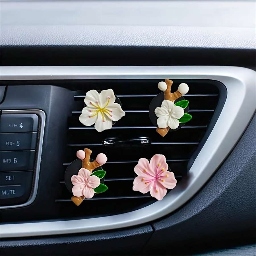 Car Interior Decor Items 2 Pink Items Flower  Add  Twig