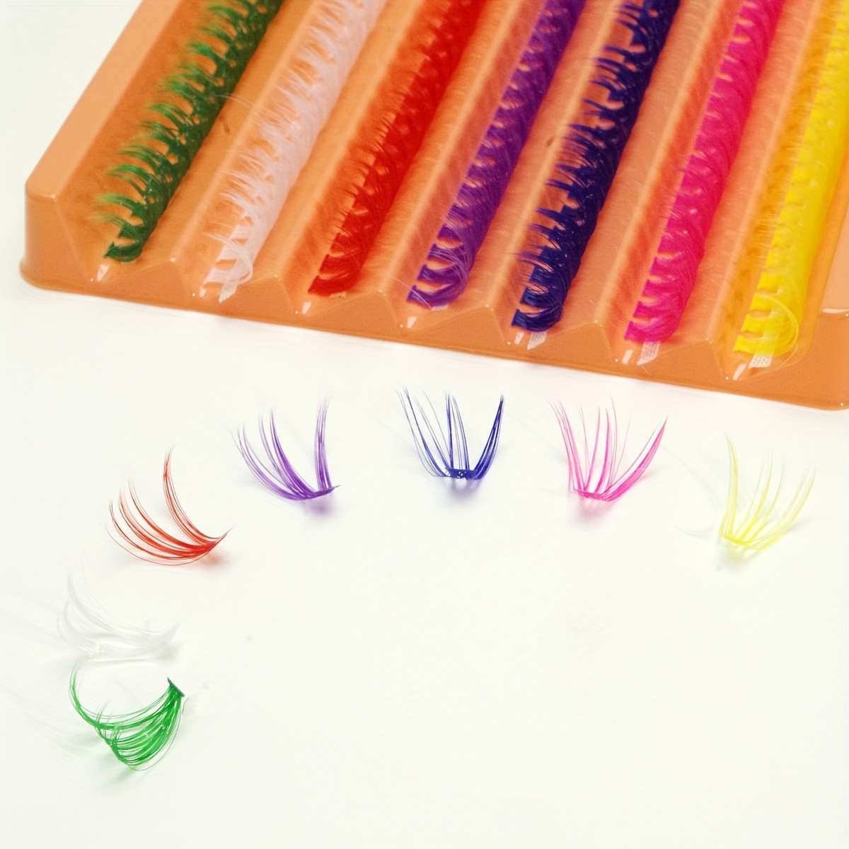 Soft Colored False Eyelashes Style Bai Cai 16mm