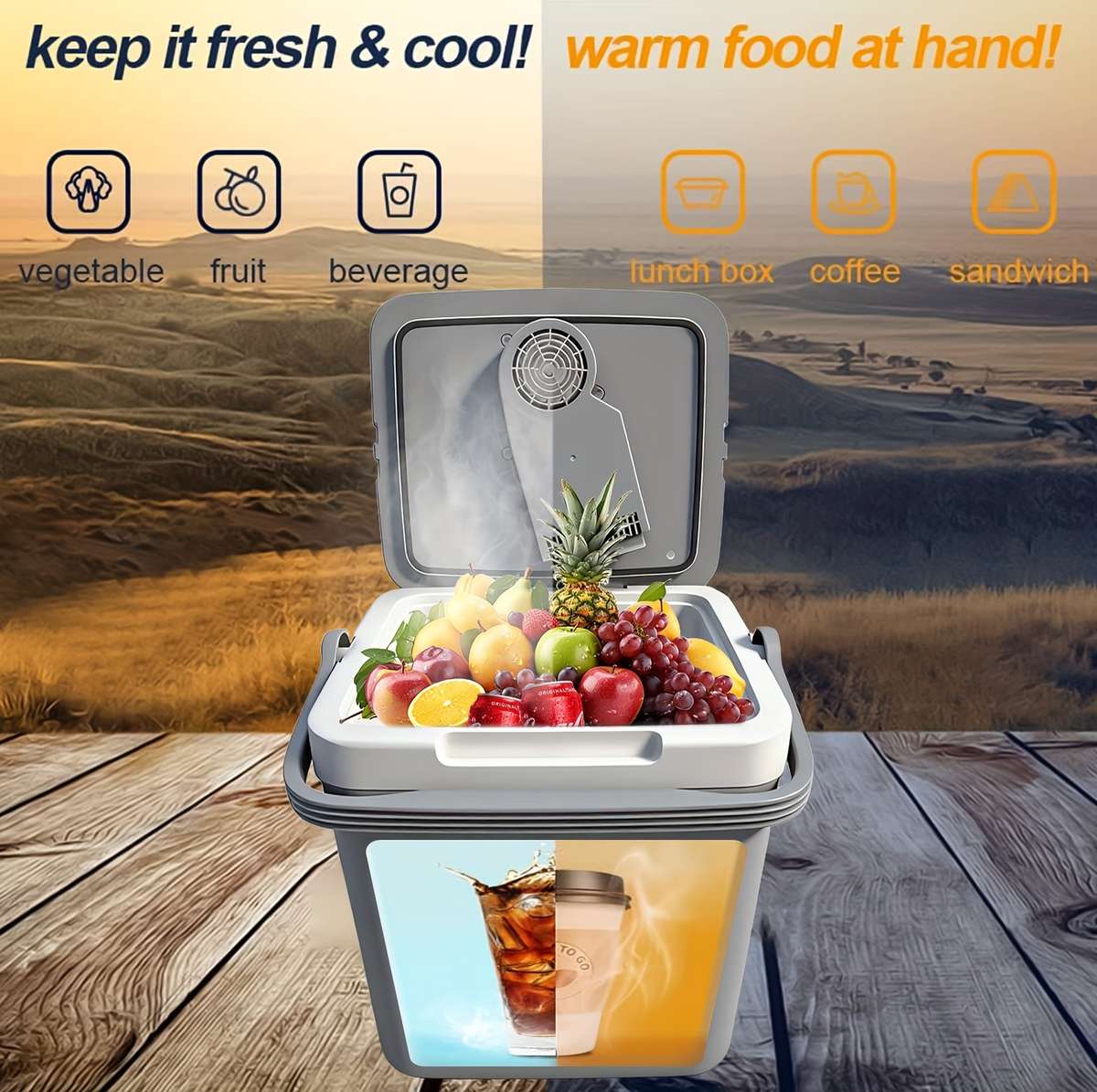 Refrigerator Color Grey Capacity24L