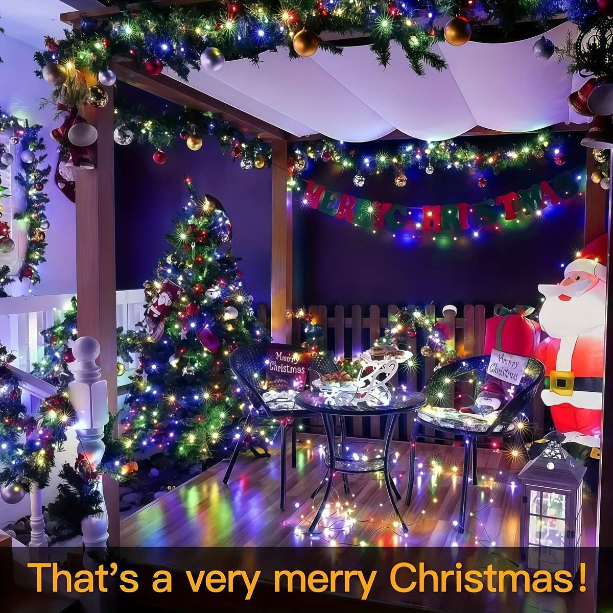 100 Led Premium Pack Solar Powered Led Outdoor Perfect For Patio Decor 8 M