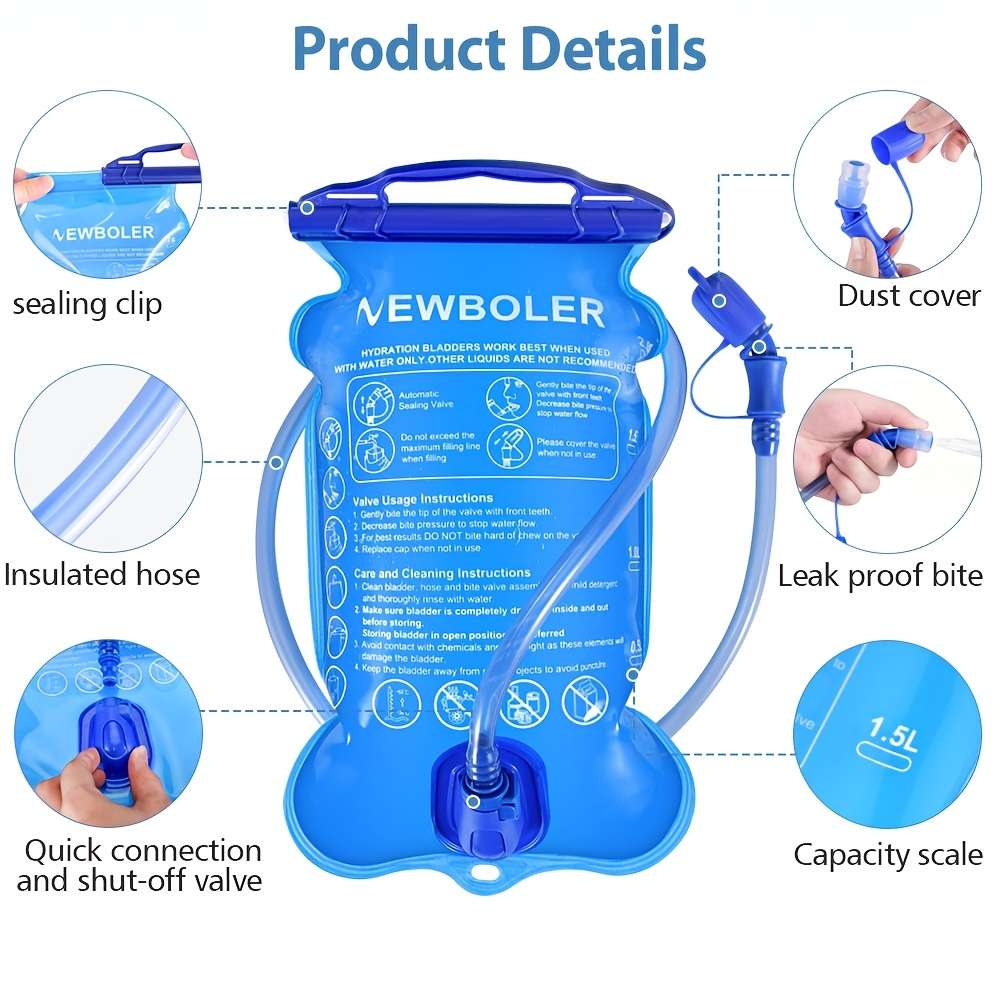 Durable Newboler L Portable Hydration Bladder Cycling Running Hiking Stay H
