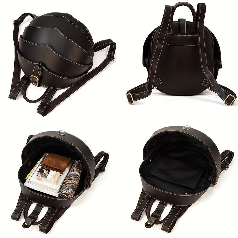 Men S Backpack Dark Brown1