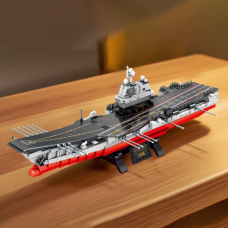3D Jigsaw Puzzle Model Ship Style Shandong Ship 1 650 Building Block Assembly Model