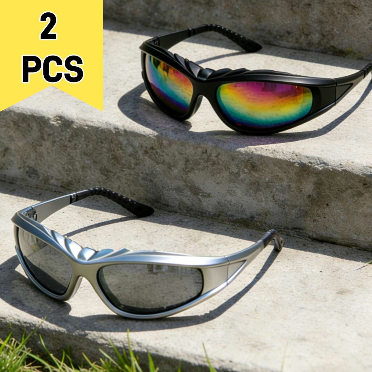 Cycling Glasses Color C5 Silvery  Black Silvery