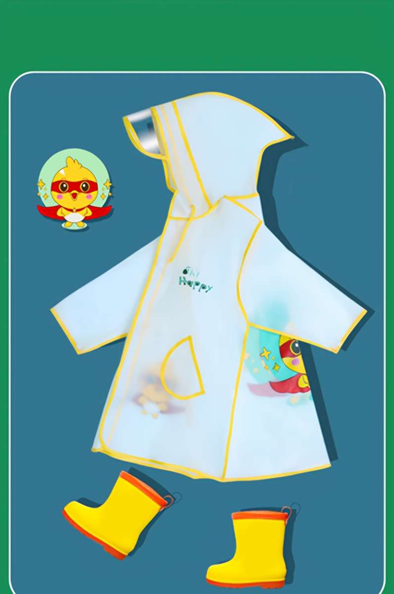 Raincoat White Size M