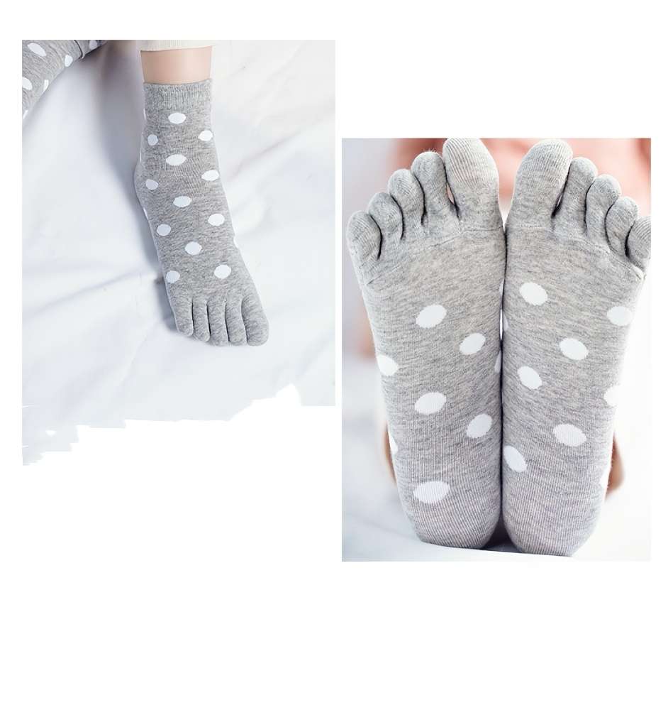 Women S Socks Color Round Dot Mixed Color 5 Pairs Pack Size Onesize