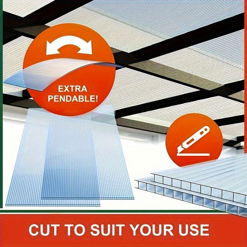 Polycarbonate Sheets Size 5994*5994Cm=5974*5974Cm