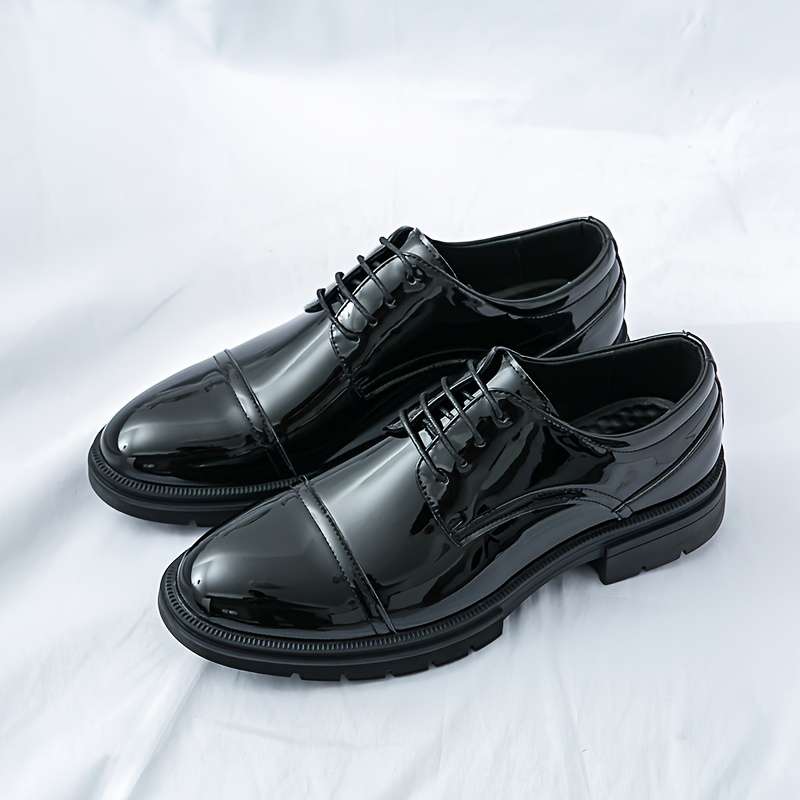 Mens Leather Shoes Color Black Sizeuk 8