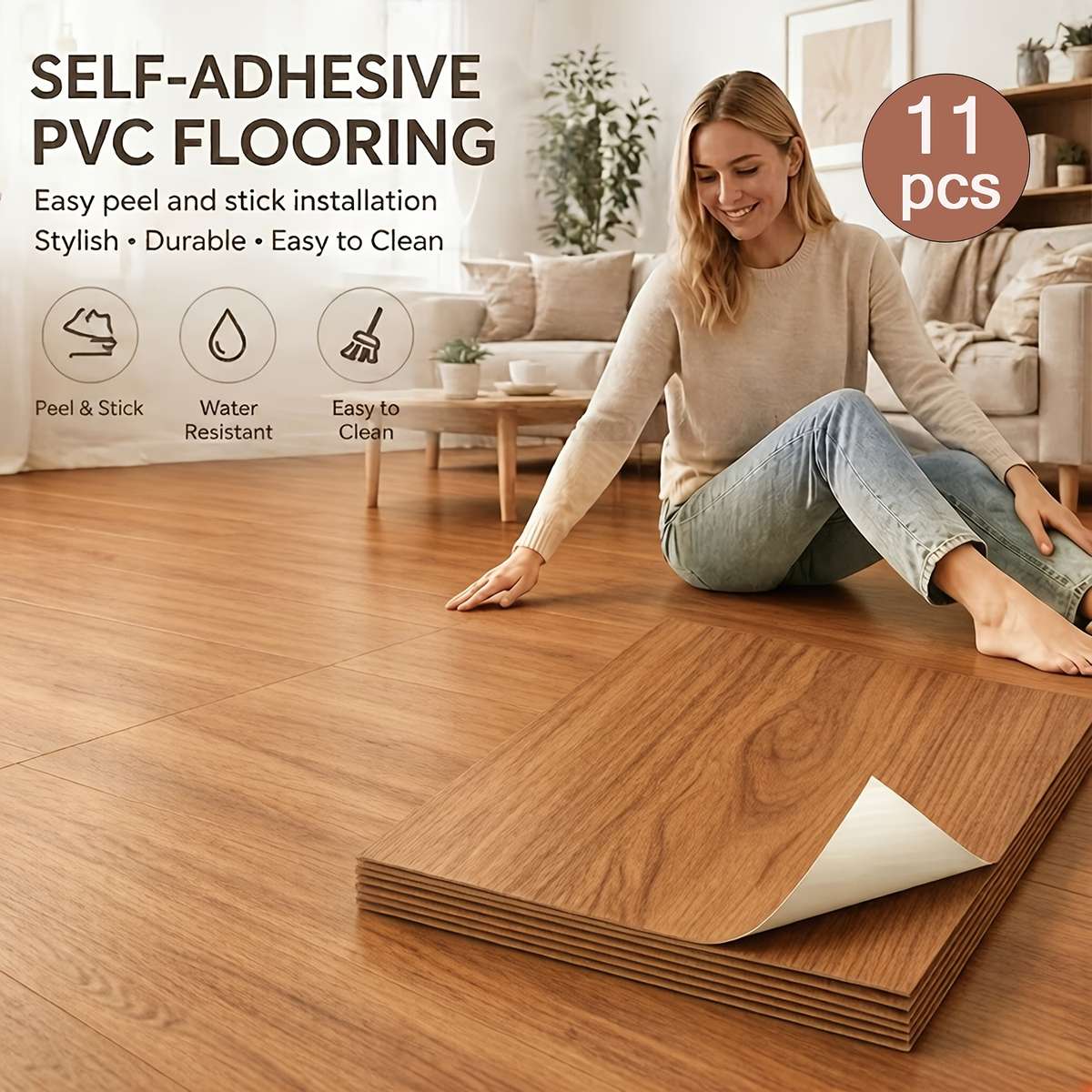 Self Adhesive Floor Stickers Gybdm28 30.5Cm*30.5Cm 11Pieces