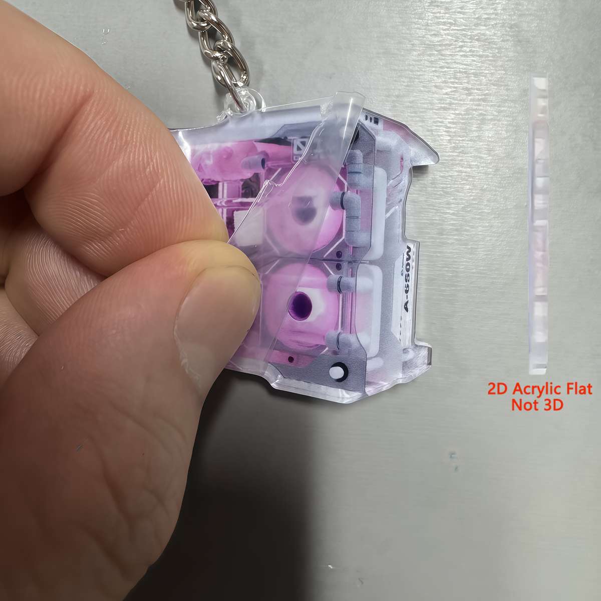 Keychain Ornament Color White