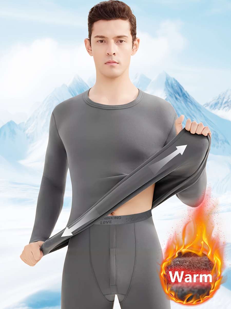 Thermal Underwear Color Light Grey Sizes
