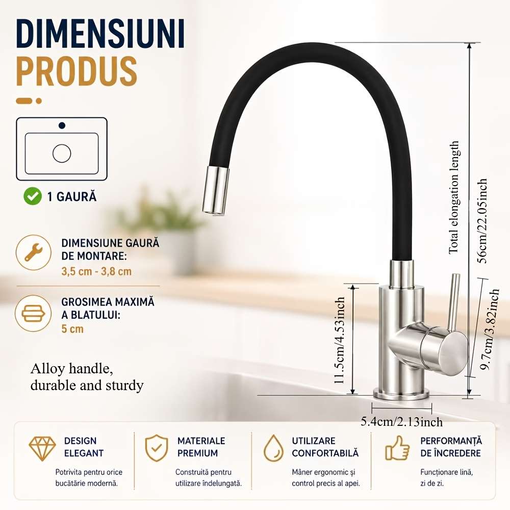 Faucet Electroplating Model With 60Cm Hose G1 2
