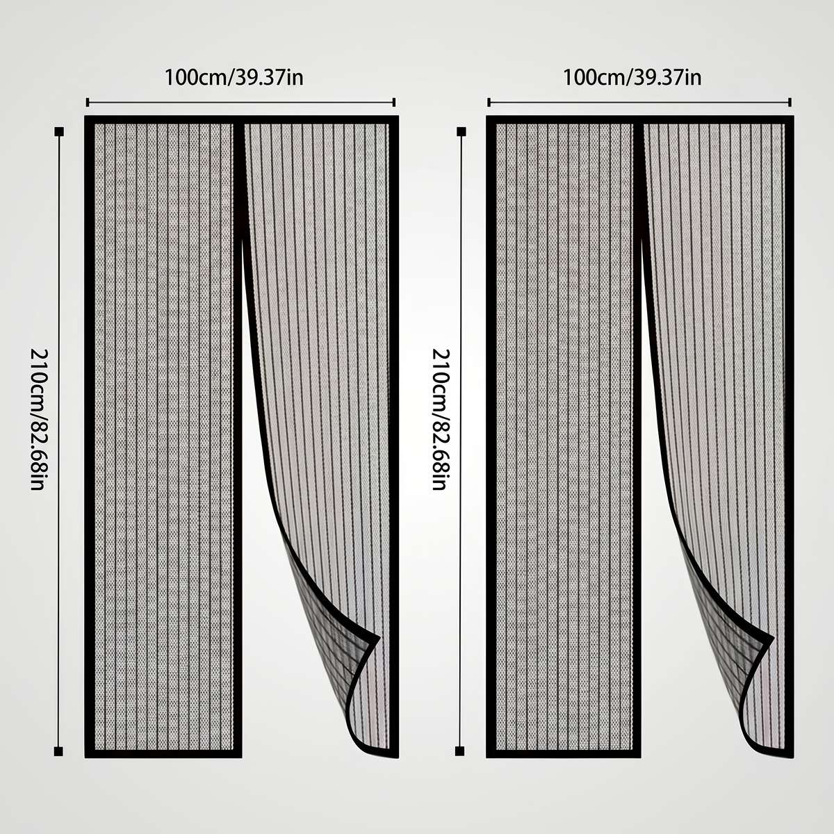 Mosquito Screens For Doors And Windows 2Pcs