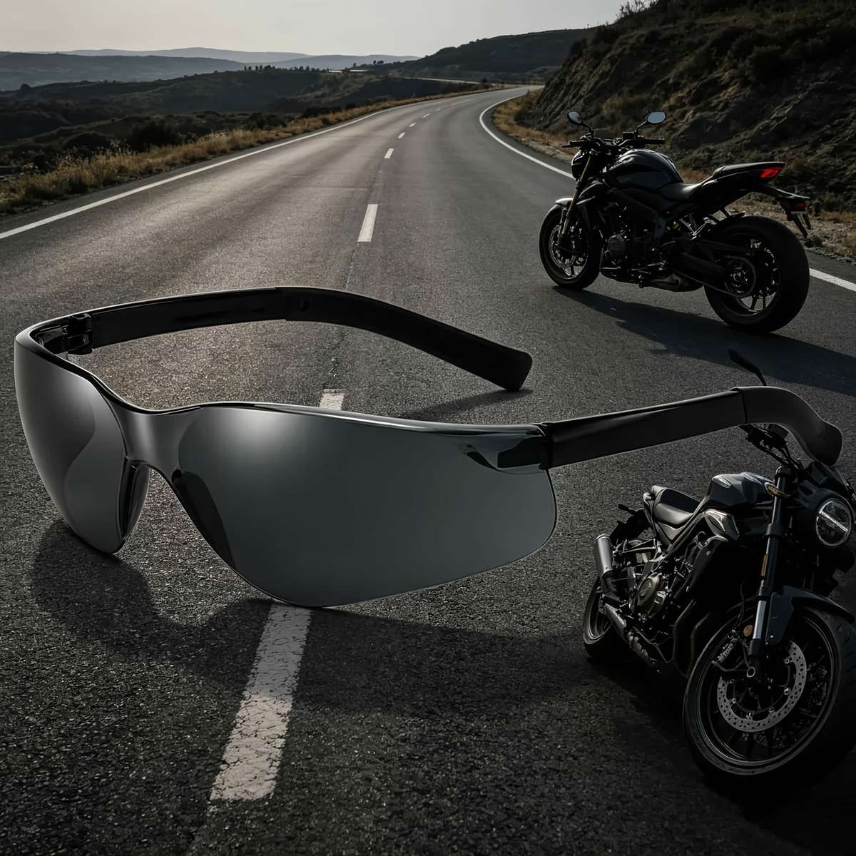 Cycling Glasses Color White