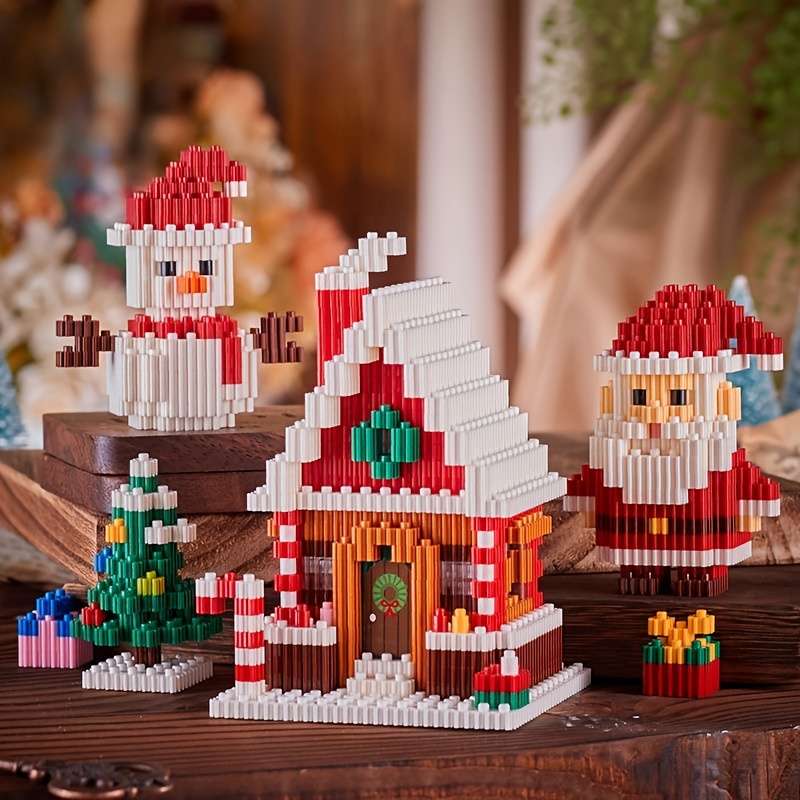 Building Toy Architectural Model Toy Set Model Christmas Combination Building Blocks
