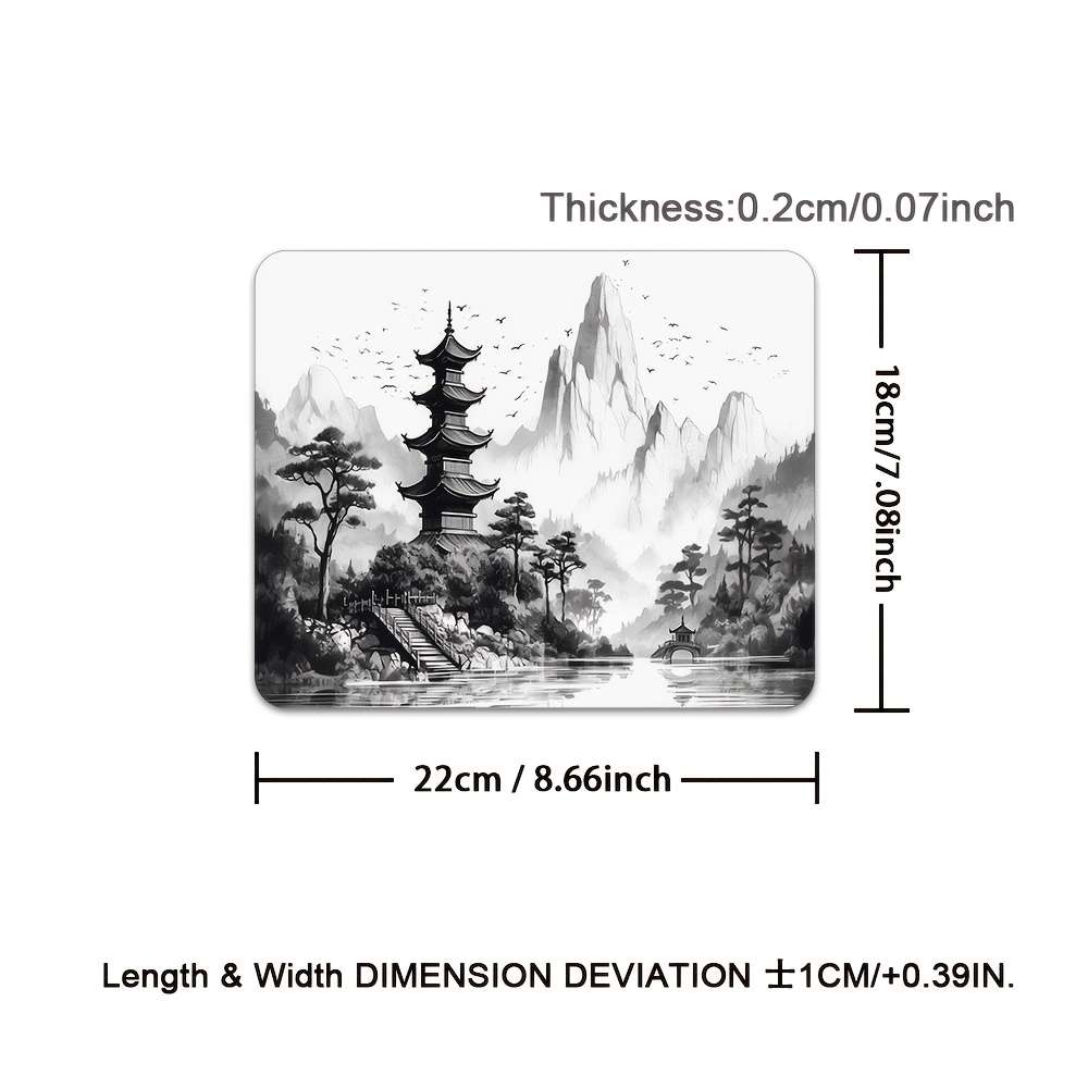 Mouse Pad Size 8.66*7.08Inches22X18Cm