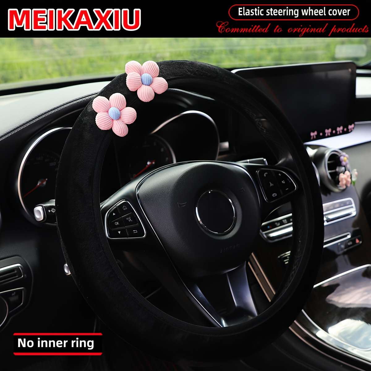 Car Steering Wheel Cover Orange