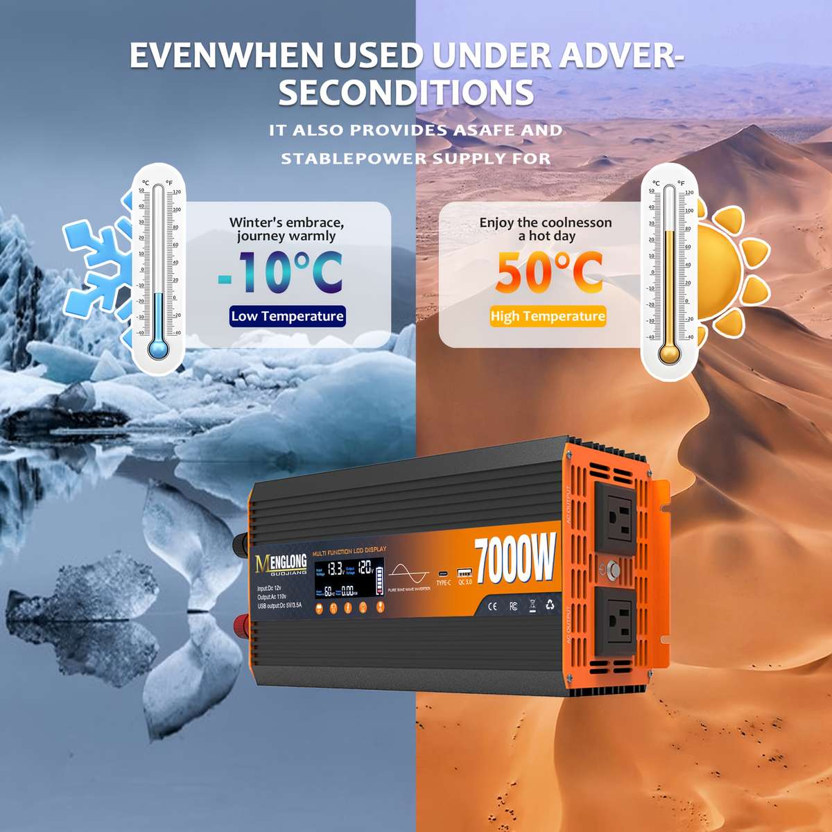 Inverter Model 5000W Materialaluminum Alloy