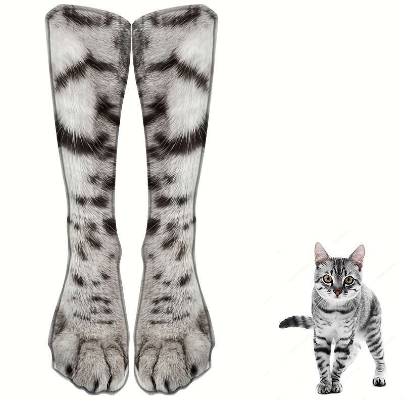 Women S Socks Color White Cat Size Onesize