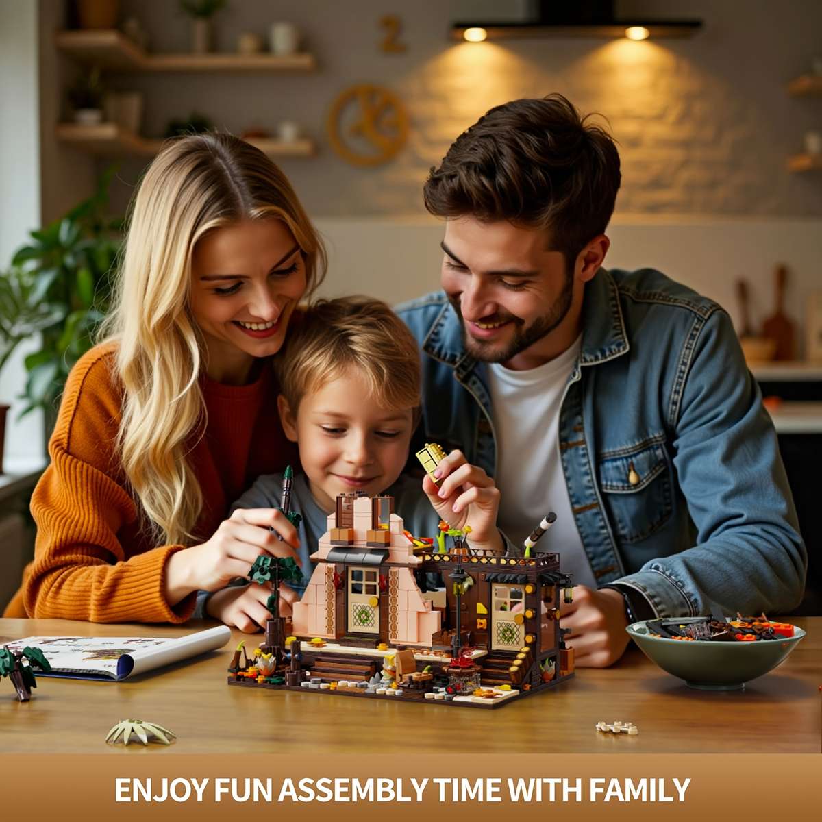 3D Building Model Puzzle Set Model Tgl T2144