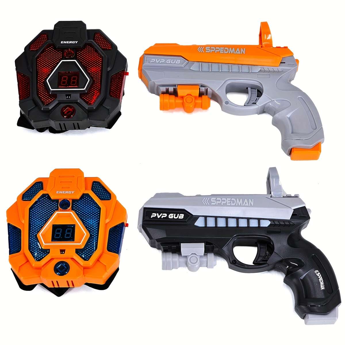 Toy Gun Color Orangegrey Set