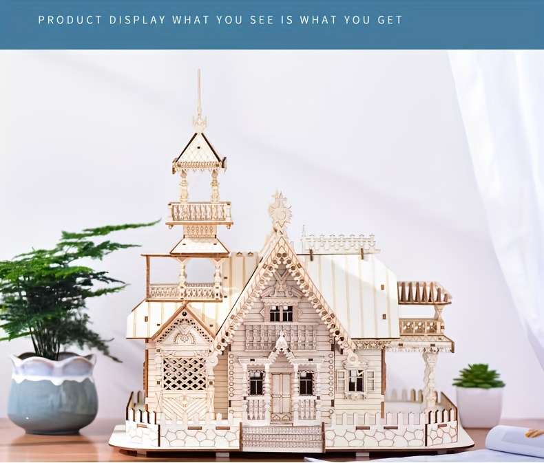 Building Toy Architectural Model Toy Set Material Wood