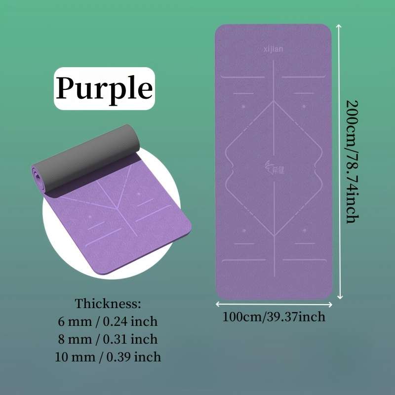 Yoga Mat Deep Grey Items 200*100Cm*6Mm