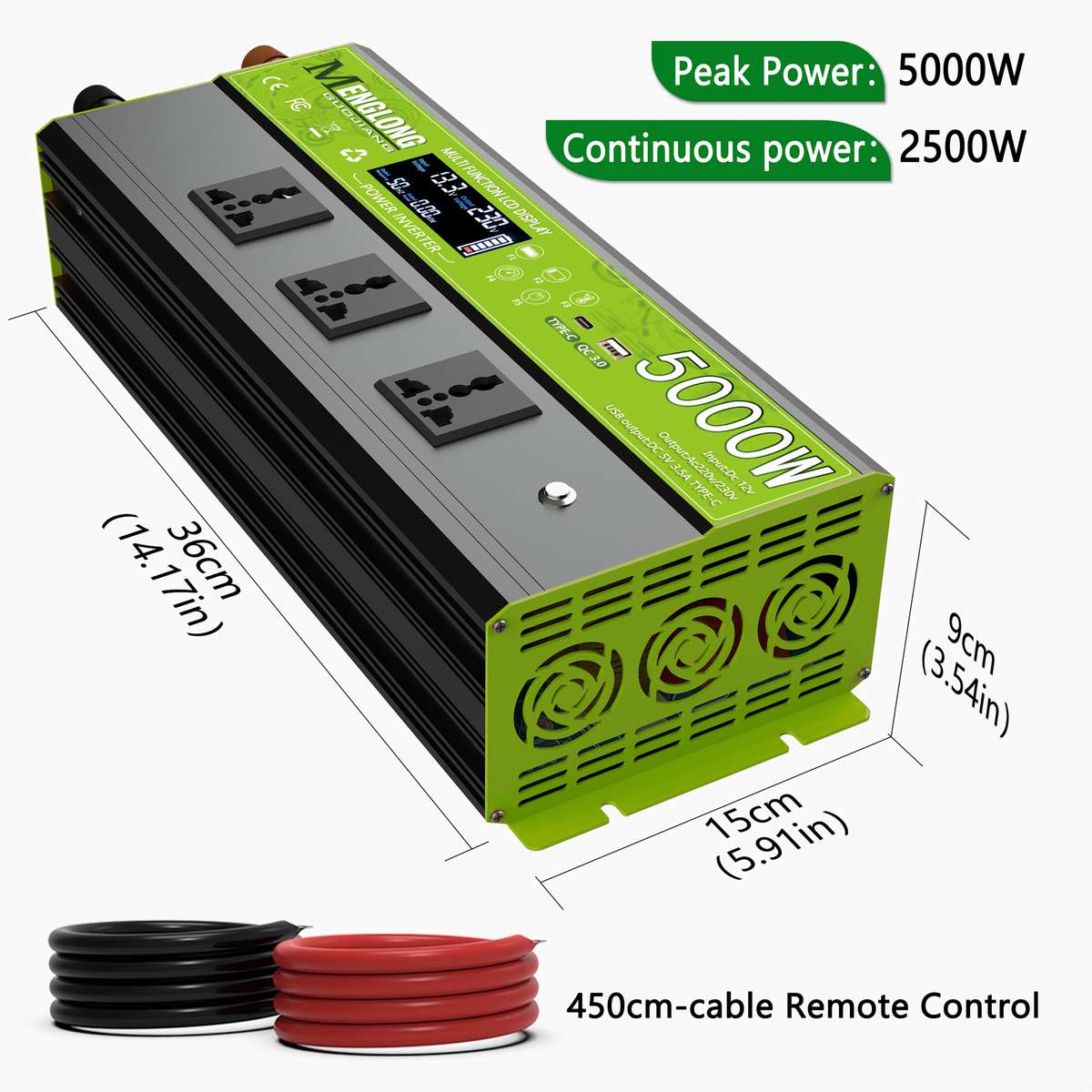 Inverter Color Orange Model5000W