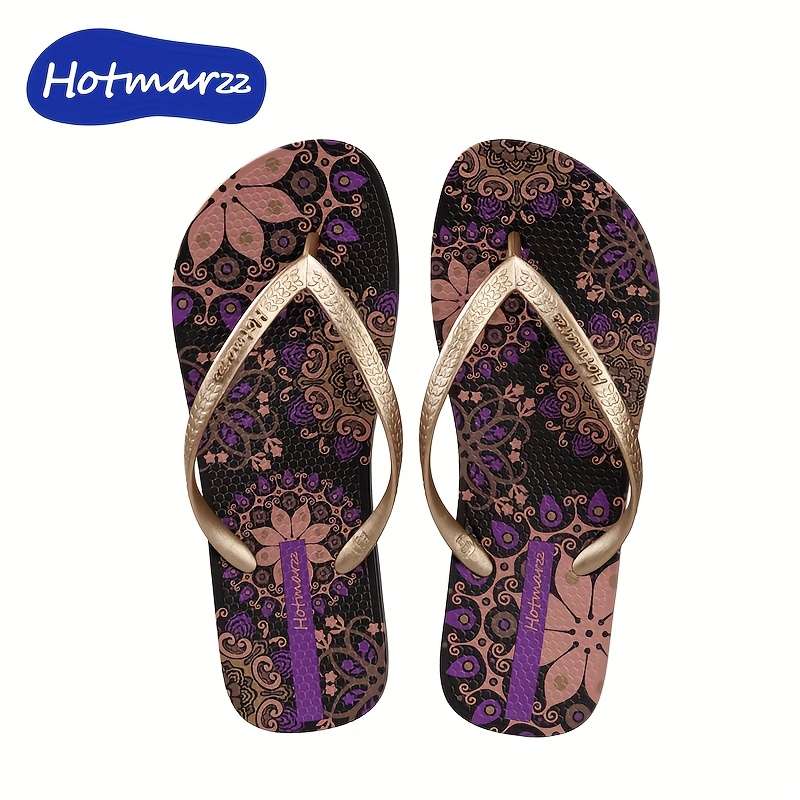 Ladies Summer Flip Flops Red Uk 7
