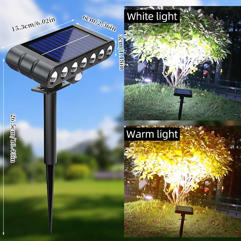 Solar Emergency Lights Color Warm Light Upgraded Version Model7Led