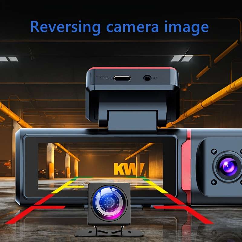 Dashcam Items 3 Cameras  Front Inside And Behind The Car