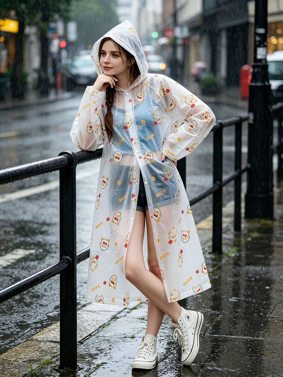 Raincoat Transparent Size Asian Onesize