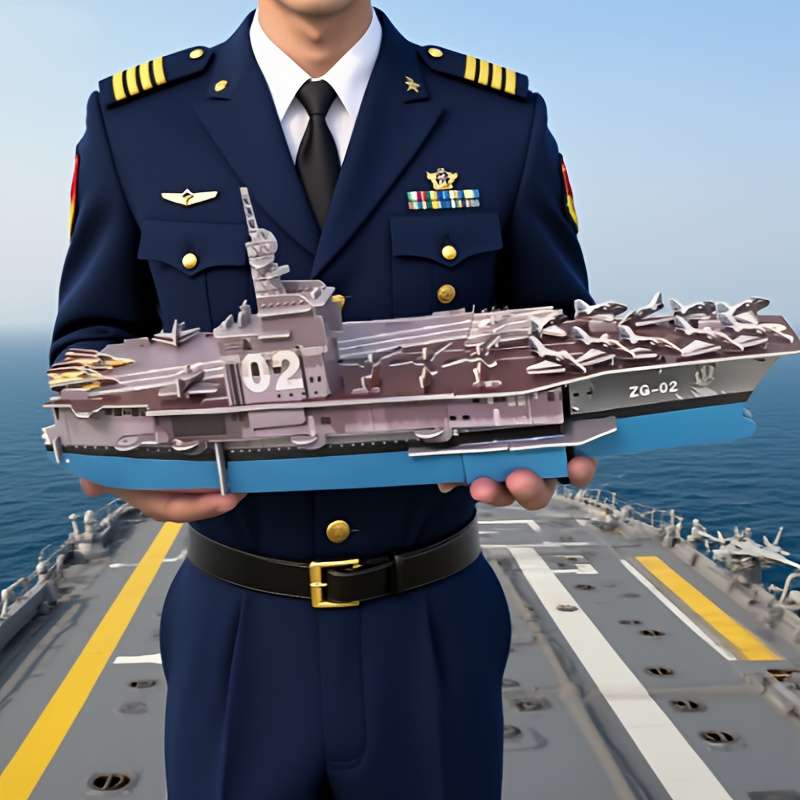 3D Jigsaw Puzzle Model Ship Model Blue Bomber