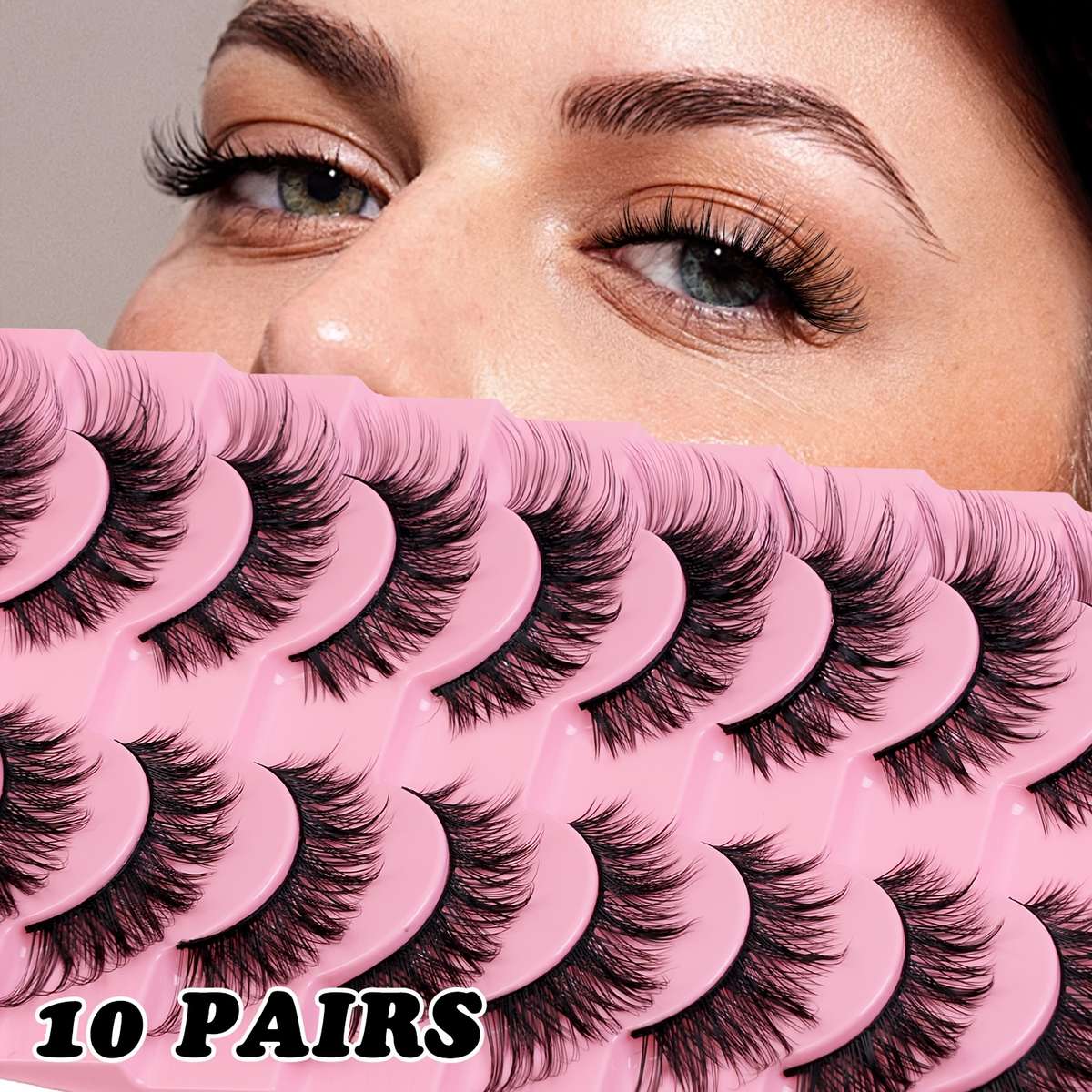 False Eyelashes Quantity Xh 10Pink 2