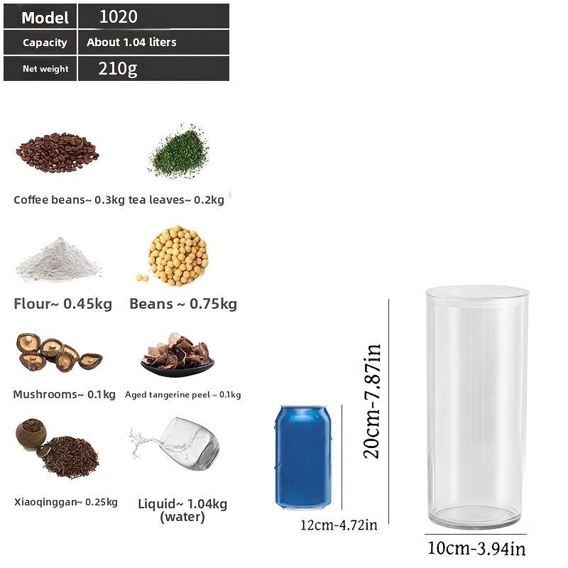 Sealed Jar Model 2In1 Sealing Jar Quantity2 Pieces 1 Container  1 Sealing Lid
